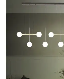 Svietidlá Eglo 390178 - Luster na lanku PAZ 7xE14/40W/230V zlatá/čierna 390178