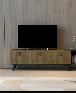 TV stolíky ALASKA TV stolík na nožičkách, orech / antracit
