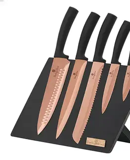 Sady nožov BERLINGER HAUS - Nože sada 5ks a magnetický stojan 1ks, Rose Gold