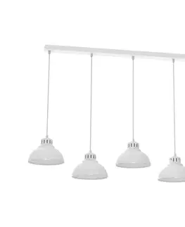 Svietidlá  Luster na lanku SVEN 5xE27/15W/230V biela 9100