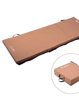 Žinenky Skladacia gymnastická žinenka inSPORTline Trifold 180x60x5 cm hnedá