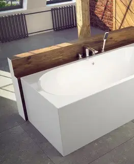 Vane BESCO - Obdĺžniková vaňa VITAE - Nožičky k vani - S nožičkami, Rozmer vane - 180 × 80 cm VANVITAE180 + OLVPINOZSTELWD