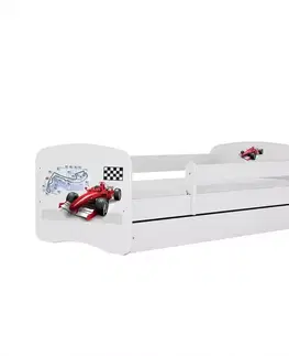 Postele pre dievčatá Detská Posteľ. Babydreams+Sz+M biela 80x180 Formula