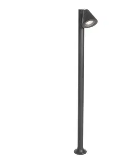 Zahradne stlpove lampy Moderný vonkajší stĺpikový svietidlo čierny 100 cm IP44 nastaviteľný - Ciara