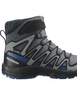 Obuv jesenná a zimná Salomon XA Pro V8 Winter Waterproof Kids Veľkosť: 32 EUR