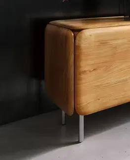 Televízne stolíky DELIFE Podstava guľatá nerezová oceľ 20 cm (4 ks sada)