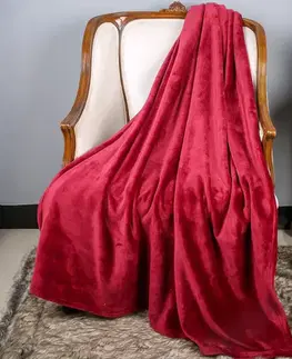 Ozdobné prikrývky Deka Laguna JDML003 170x220 cm bordová