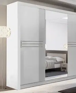 Šatníkové skrine Šatníková skriňa IDEAL 11, biela
