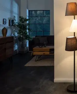 Osvetlenie Stojací lampa LANSING Dekorhome