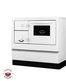 Sporáky THORMA Sporák EKONOM 85/FIKO DeLuxe, 7kW, biely, pravý