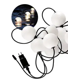 LED osvetlenie  LED Vonkajšia dekoratívna reťaz 10xLED/0,8W/230V IP67 7,7 m KDSN00000004