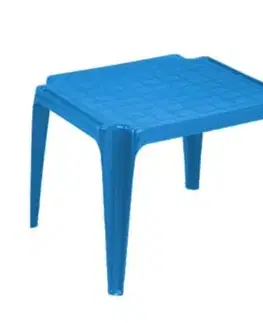 Detské stoly a stoličky Kinekus Stôl plastový BABY, modrý, 56x52x44 cm