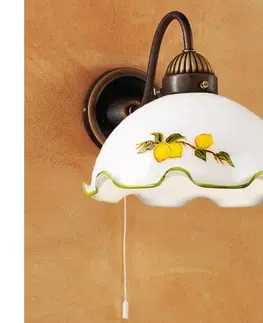 Svietidlá Kolarz 731.61.116 - Nástenná lampa NONNA 1xE27/75W/230V citróny 731.61.116
