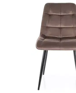 Jedálenské stoličky a kreslá Stolička Chic Velvet