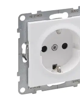 Predlžovacie káble Legrand - domová zásuvka SCHUKO 250 V/16 A SUNO biela 721125