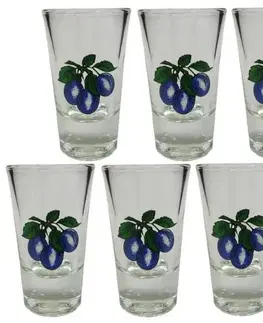 Poháre Kinekus Pohár 30ml, štamprlík, 6ks, slivka