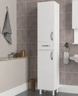 Kúpeľňové skrinky Kúpeľňová skrinka Selin - White