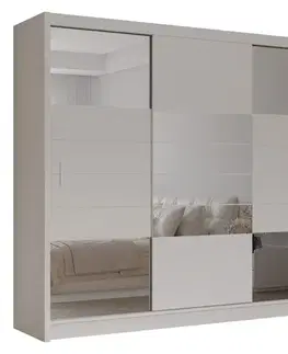 Šatníkové skrine Skriňa Aruba 250 Pieskovo béžová