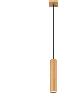 Svietidlá  SL.1554 - Luster na lanku KARBON 1xGU10/10W/230V zlatá SL.1554