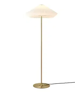 Lampy Halo Design 745050 - Stojacia lampa PARIS 1xE27/40W/230V mosadz/biela/dub 745050