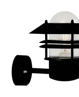 Svietidlá Nordlux - Vonkajšie nástenné svietidlo BLOKHUS 1xE27/60W/230V IP54 čierna 25011003