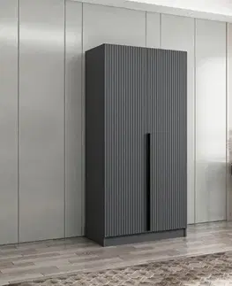 Šatňové skrine Šatníková skriňa Kale Plus Membrane Anthracite - 210