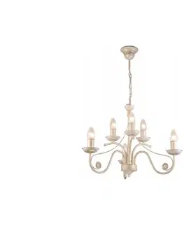 Svietidlá  Luster na reťazi DONATO 6xE14/40W/230V LM 6.29/A BIAŁY