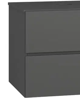 Kúpeľňový nábytok NABBI Baleta S60 kúpeľňová skrinka pod umývadlo antracit