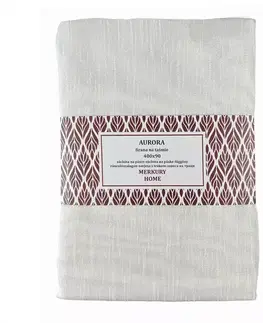 Záclony do obývačky Záclona na páske AURORA polyester ecru 400x90 Merkury Home