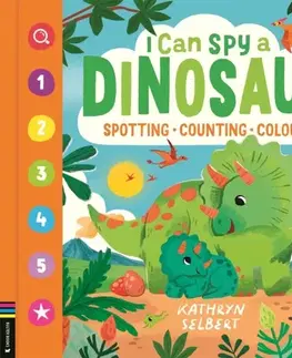 Leporelá, krabičky, puzzle knihy I Can Spy a Dinosaur - Buster Books