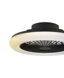 Ventilátory Brilliant - LED stmievateľné stropné svietidlo s látorom MONTERO LED/20W/230V čierna + DO G81305/06