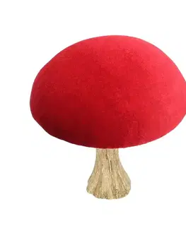Vianočné dekorácie Fgúrka Velvet Toadstool 17cm