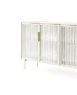 Nábytok ArtLas Komoda NAIRE 4D s LED osvetlením | cashmere