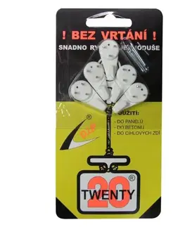 Vešiaky a háčiky na stenu Twenty Háčik univerzál 5 ks v blistri