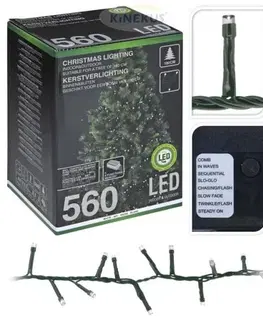 Vianočné osvetlenie Kinekus Svetlo vianočné 560 LED studené biele, 11 m, s funkciami, na 180 cm stromček, vonkajšie/vnútorné