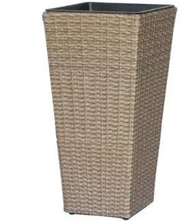 Záhrada Kvetináč ratan 2459 L 70x35x35