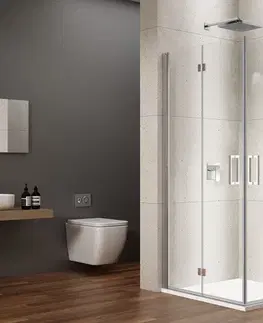 Sprchové dvere GELCO - LORO obdĺžniková sprchová zástena 900x800, rohový vstup GN4790-03