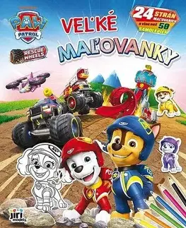 Nalepovačky, vystrihovačky, skladačky Veľké maľovanky - Paw Patrol