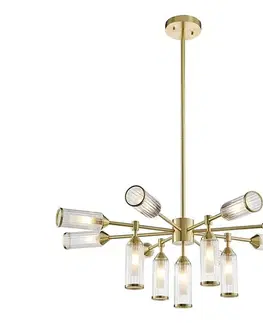 Svietidlá Endon 106256 - Luster na tyči TOUR 13xG9/3W/230V mosadz 106256
