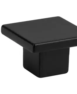 Úchytky a rukoväte Nábytková kľučka Arca 30x30 mm plast čierna matná