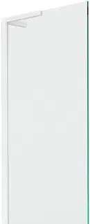Sprchové dvere MEXEN/S - Next L vaňová zástena FIX 80 x 150, transparent, biela 895-080-000-03-00-20
