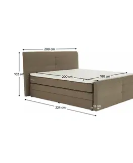 Boxspring Boxspringová postel MARGERY 1 Tempo Kondela