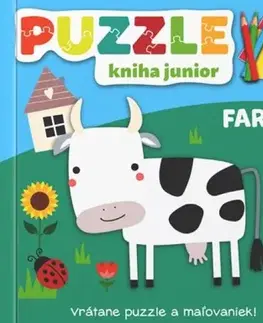 Leporelá, krabičky, puzzle knihy Farma - Puzzle kniha junior