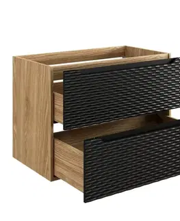 Skrinky do kúpeľne ArtCom Skrinka pod umývadlo OCEAN Black 82-80-2S | 80 cm
