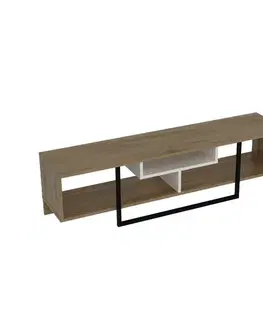TV stolíky TV stolík Asal (150) - Oak, White, Black