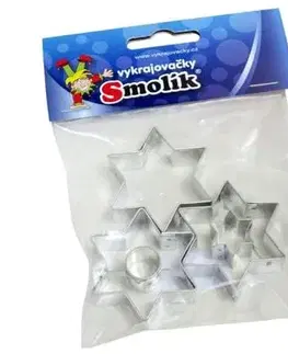 Vykrajovače Kinekus Vykrajovačky, hviezda, sada 3ks