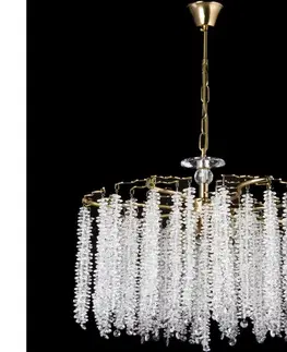 Svietidlá  Luster na reťazi 7xE14/60W/230V pr. 54 cm zlatá W-E2544D/7