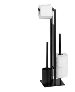 Svietidlá WENKO 23708100 - WC kefa RIVALTA 18x70 cm čierna 23708100