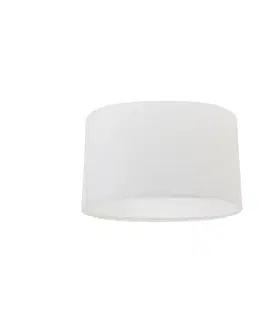 Tienidlo na lampu Oválny tienidlo z ľanu biele 25/16/15
