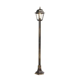 Vonkajšie svietidlá Klasická lampa s lampášom starožitné zlato 122 cm IP44 - Capital